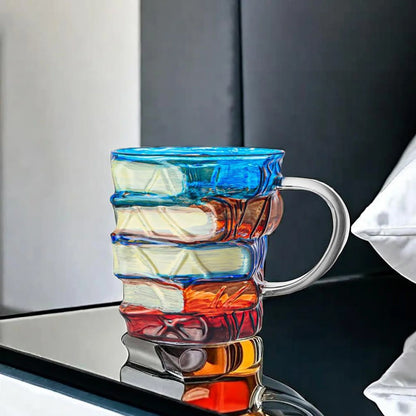 Painted Book Mug – Vintage Novel Design for Readers & Writers