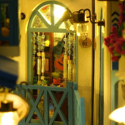 DIY Book Nook Kit – Miniature Bookshelf Insert with LED Lights